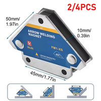 4Pcs Welding Magnets 28lbs Magnetic Welding Holder Metal Positioning Arrow Welding Table Magnet Clamp 45° 90° 135° Welding Tool