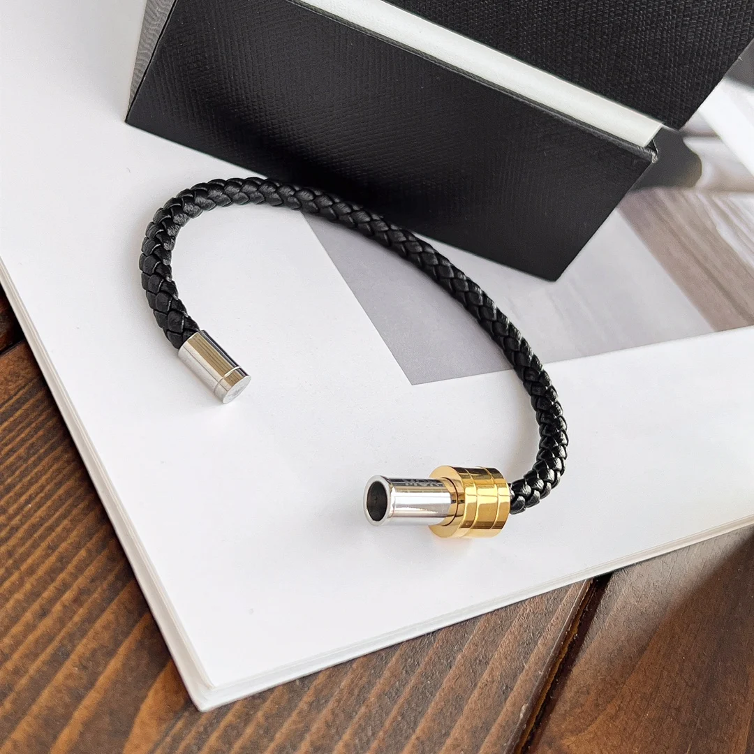 سوار جلدي بإبزيم مغناطيسي MB – سوار حبل بسيط للزوجين #3