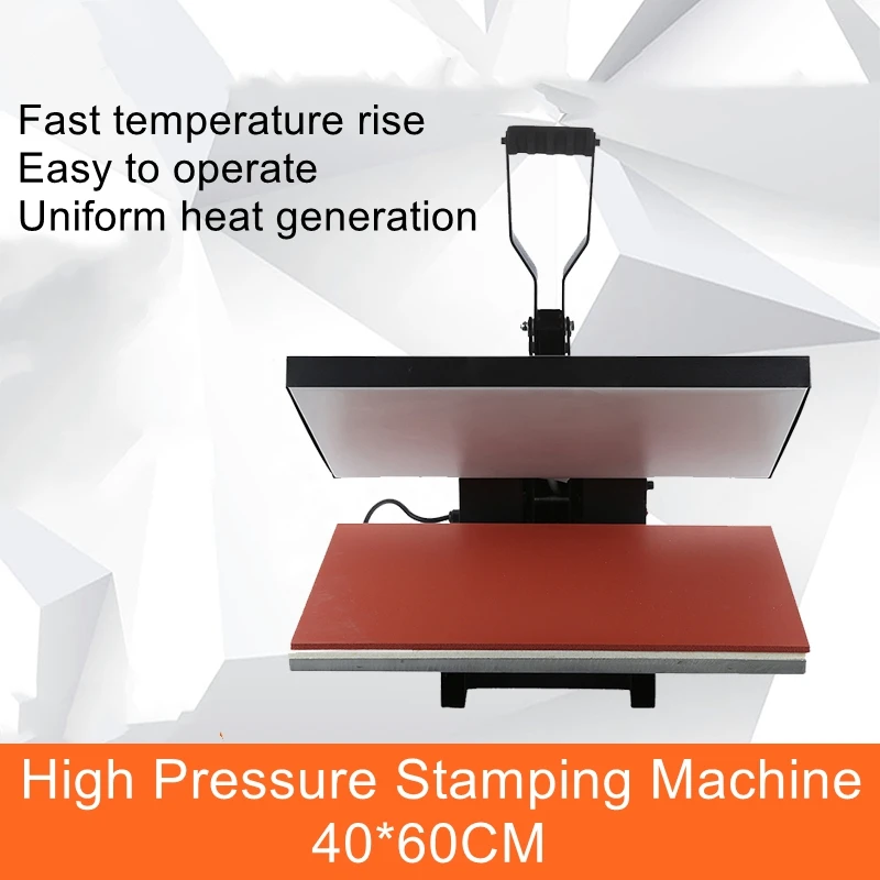 

Heat transfer T-shirt flatbed hot stamping machine 40*60 high pressure hot stamping machine hot drilling equipment