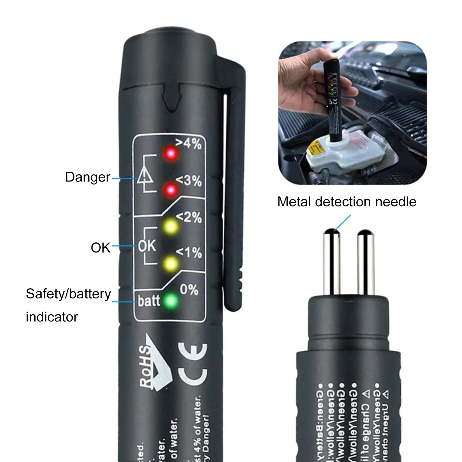 SWTUVD 100% High Quality Brake Fluid Tester Car Brake Fluid Digital Tester Suitable for Determining Brake Fluid Tester