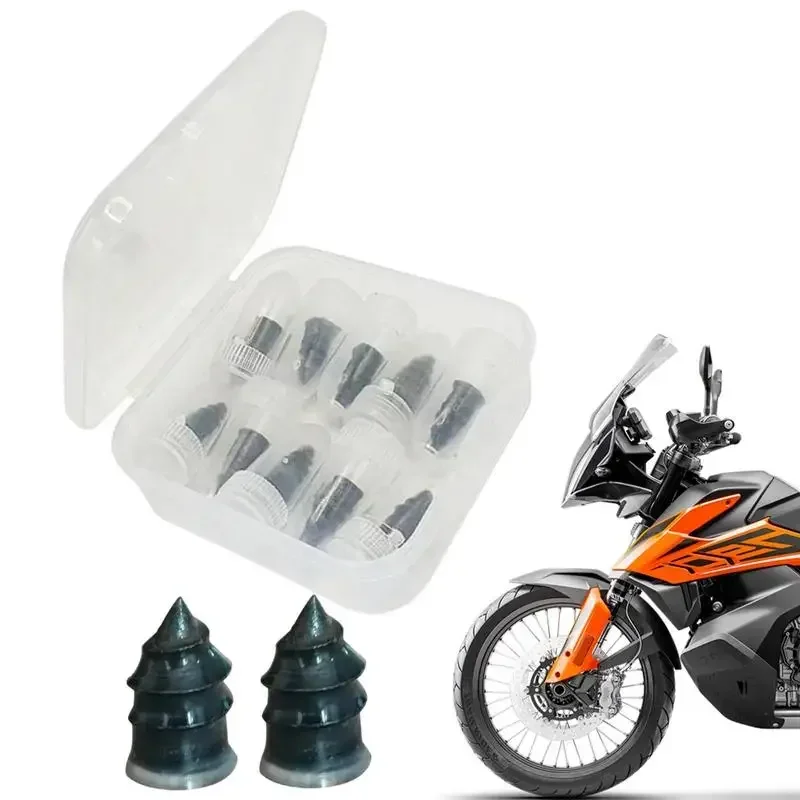 

21-10PCS Tire Repair Nail Self-Tapping Screw Plastic Nail Soft Rubber Screw Suitable For Car Motorcycle Tire Puncture Repair