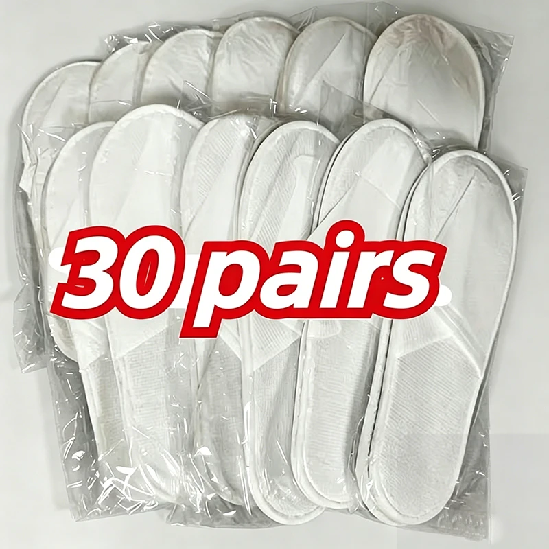 2-30pairs New Disposable Slippers for Home Guests Travel Hotels Thickened Anti Slip Indoor Disposable Slippers