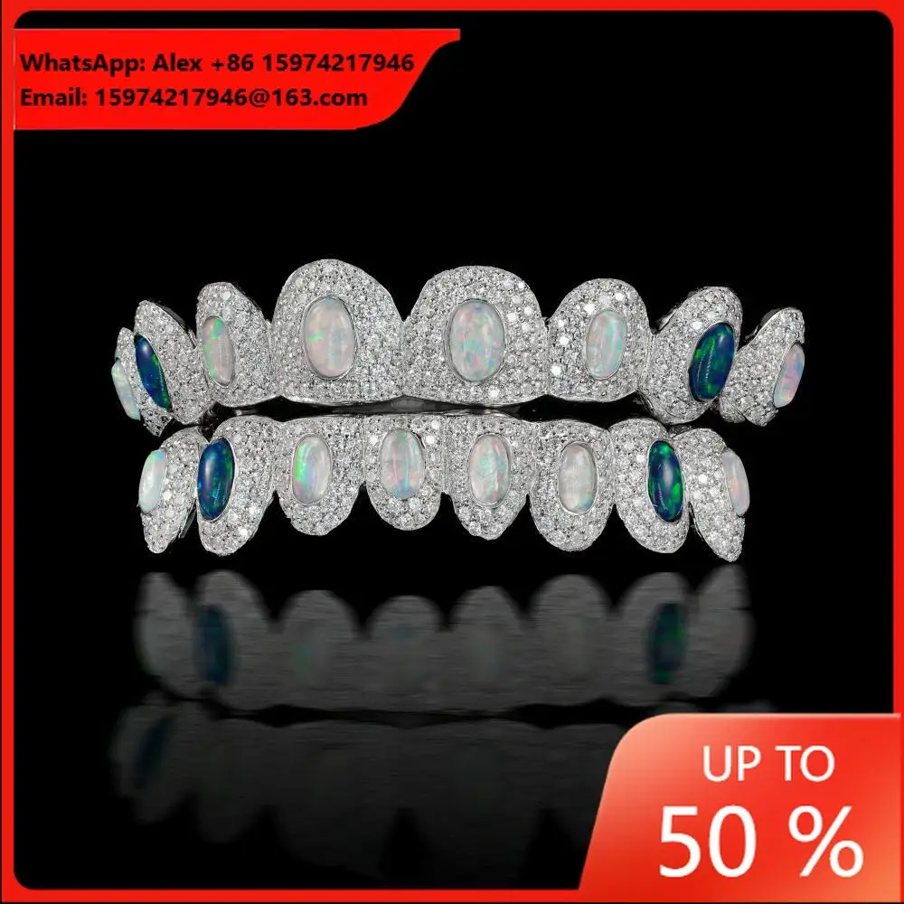 OPAL European And American Cross-border Hot-selling Grill GRILLZ Hip-hop Braces Moissanite