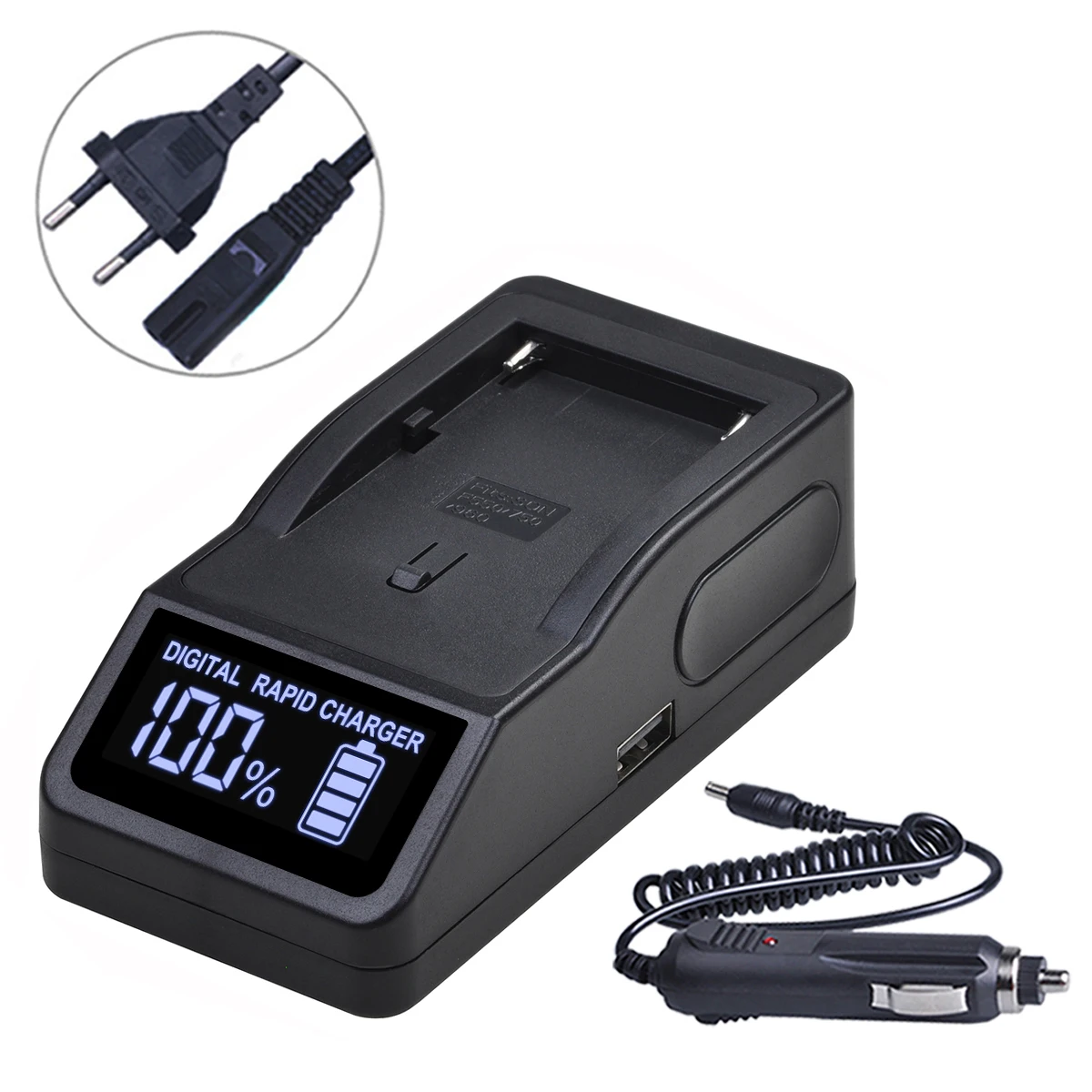 Быстрое зарядное устройство для Sony NP-F970 F770 F750 F550 FM50 FM500H с автомобильным зарядным устройством