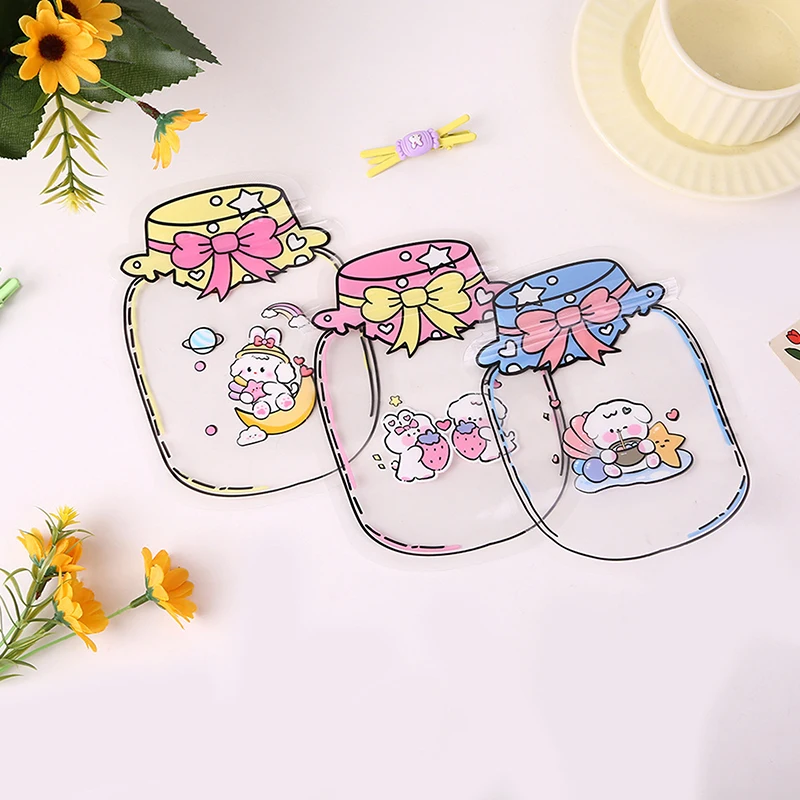 20Pcs Cartoon Printed Snack Cookie Storage Bag Self Sealing Design Easy To Use Small Item Storage Creative CandyBag