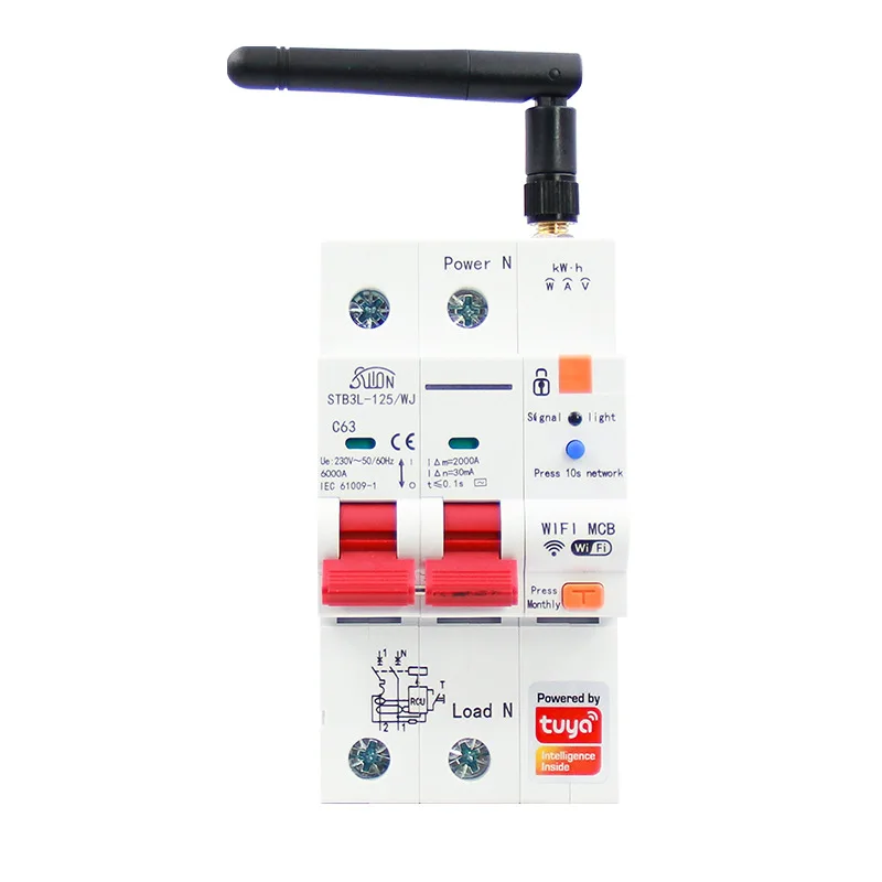 RSH ZigBee Metering Residual Current Circuit Breaker Mobile Wireless Remote Control Intelligent air Switch Power Supply