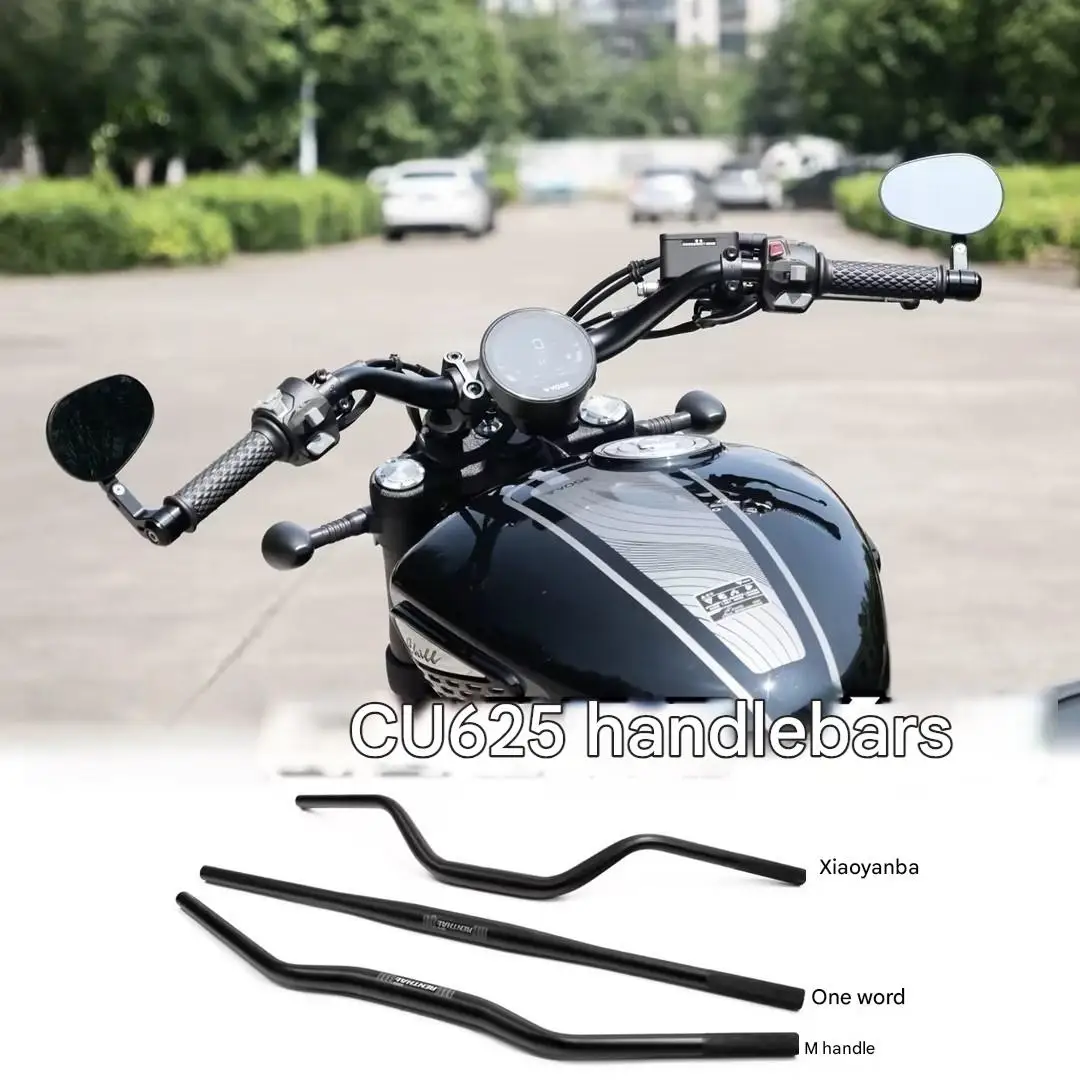 Aluminum Low Profile M Handlebar For VOGE CU625 Swallow Style Flat Straight Bar