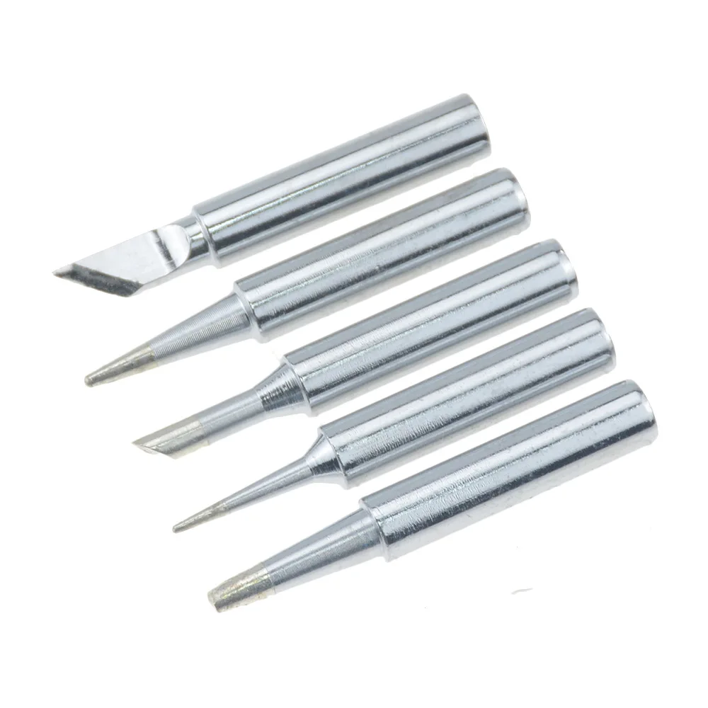 5Pcs I+B+K+2.4D+3C Soldering Iron Iron 900M Soldering Iron Head Set Inside Hot Bare Iron/Copper Electric Soldering Iron Tip