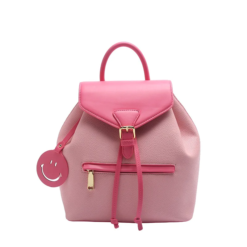 Trend Women Backpack Luxury Designer School Backpack Pink Office Mini Sac A Dos New Shoulder Bag Ladies mochilas para mujer