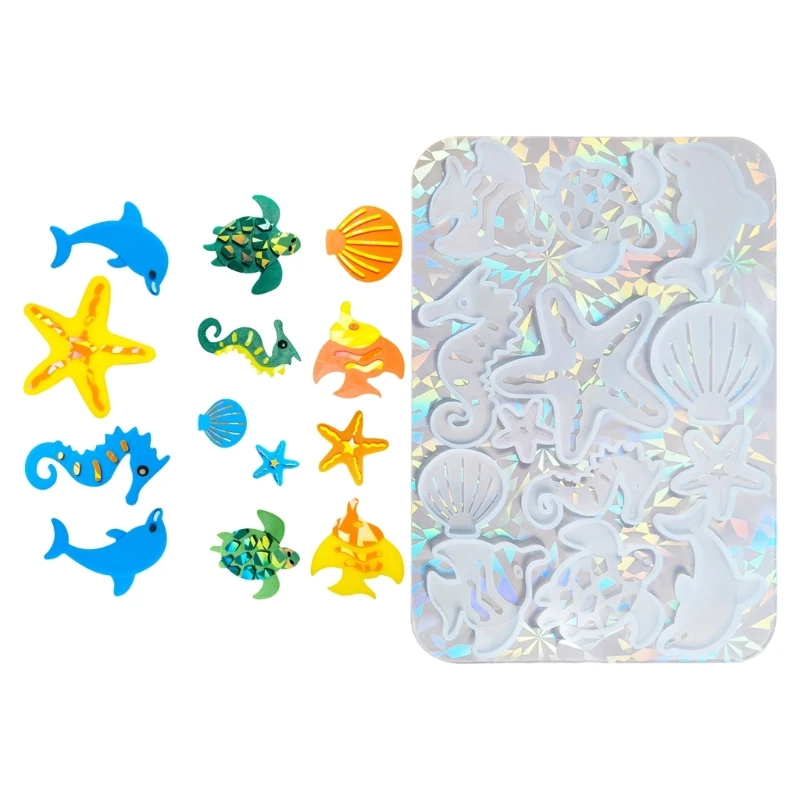 Unique and Fun Baking Silicone Mold Ocean Theme Flexible Silicone Mold for Homemade Crafts and Pastry Decorations