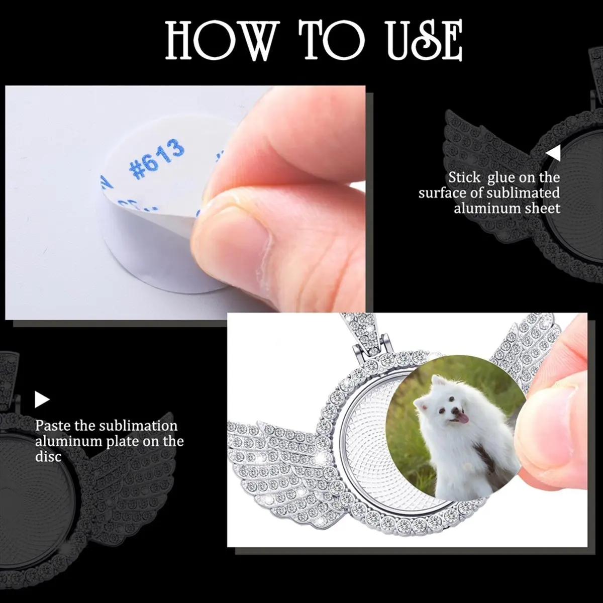 

Набор для сублимации AT16: 24 шт. подставок для страз, 6 заготовок для кулонов, 6 цепочек с 12 дисками, круглый стиль