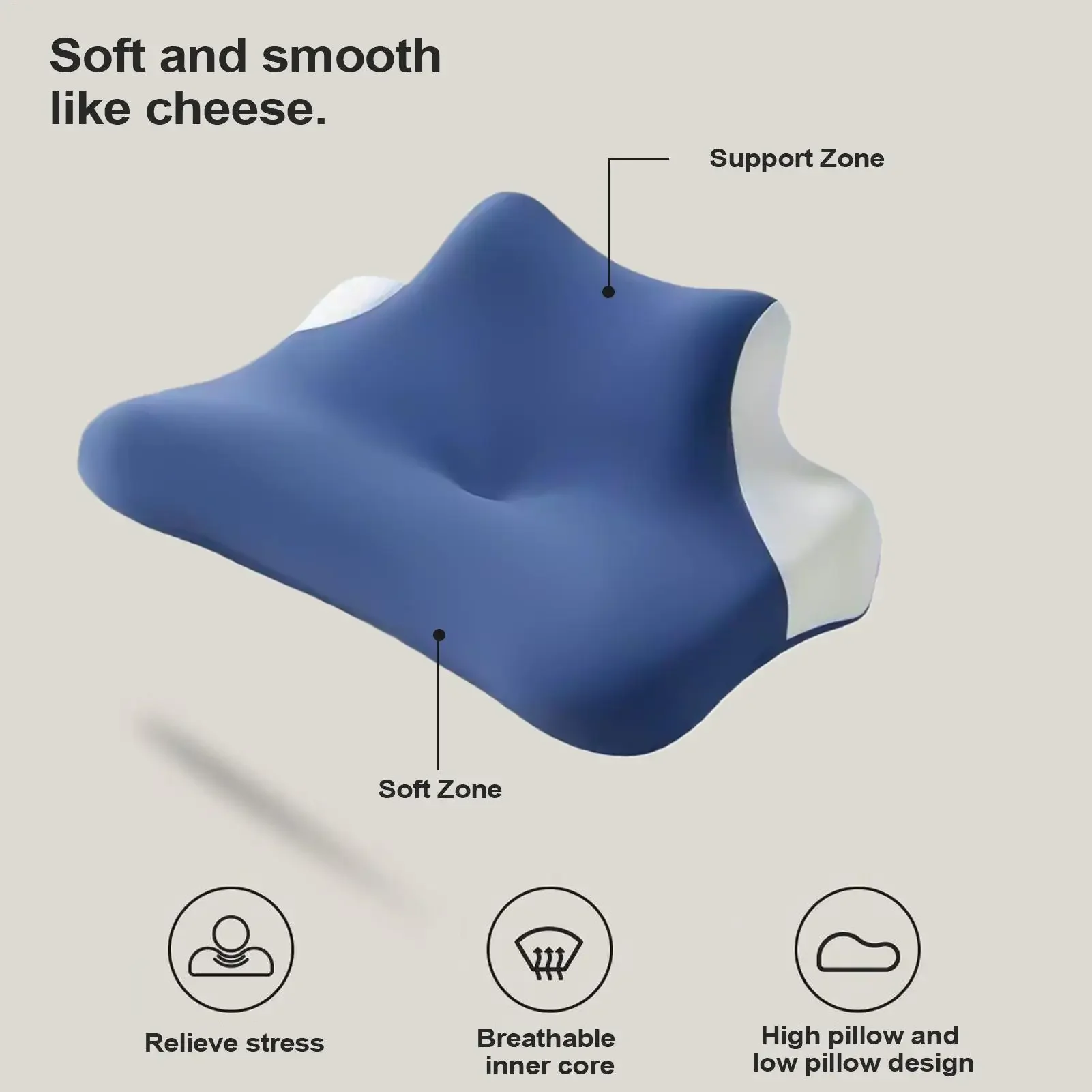 Comfortable Pillow Portable Comfortable Stomach Sleeping Pillow For Pregnancy Relaxation Recovery Wellness Daily Bedroom Comfort