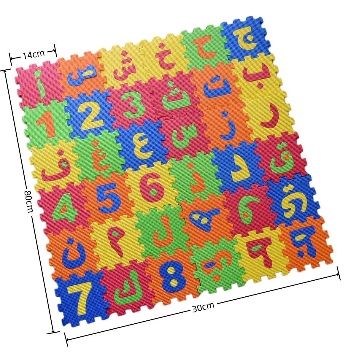 EVA Foam Puzzle Mats Digital Learning Arabic Letters Educational Toys 36 Pieces Newborn Educational Toys for Kids Jigsaw Puzzle