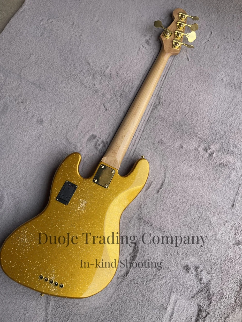 Basse à 4 cordes dorée scintil - Bass Guitar Fretless avis et prix