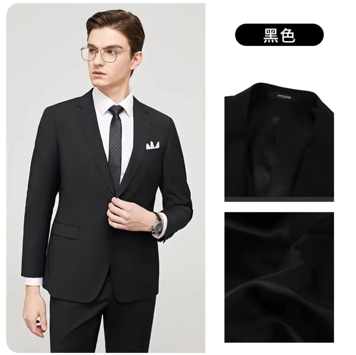 

Y126Men's suits autumn new business casual wool wedding groom suit jacket