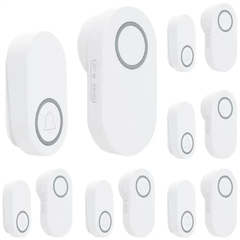 New home self generating wireless doorbell battery free waterproof long-distance wall penetrable 60 ringtones