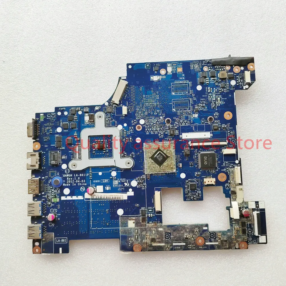 QAWGH LA-8611P For Lenovo P585 G585 N586 Notebook N585 Laptop Motherboard LA-8611P Mainboard DDR3 100% tested