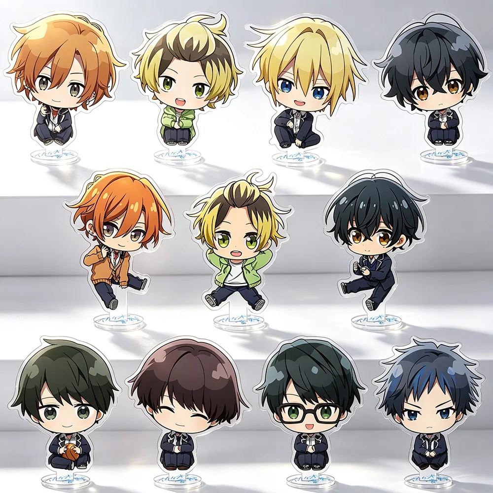 Anime Sasaki and Miyano Acrylic Stand Sasaki Shumei Miyano Yoshikazu Hirano Daiga Chibi Sitting Jumping Pose Keychain Fans Gift