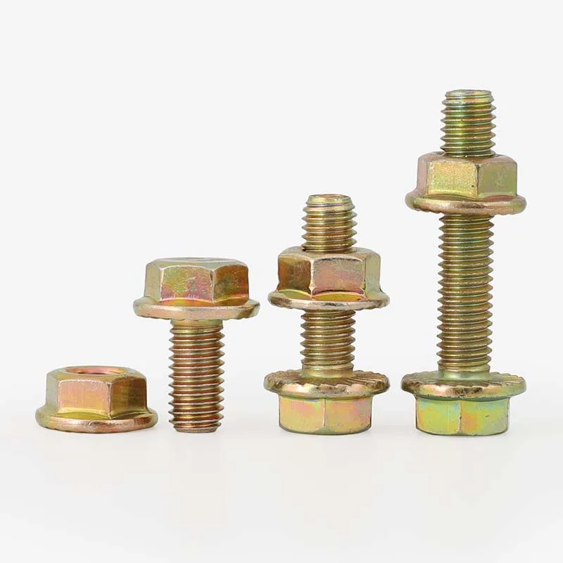 240 قطعة 8.8 درجة الكربون الصلب اللون الزنك شفة الترباس M5 M6 M8 الجوز محاصر مجموعة ، مناسبة لمشاريع DIY ، إصلاح المنزل ، #5