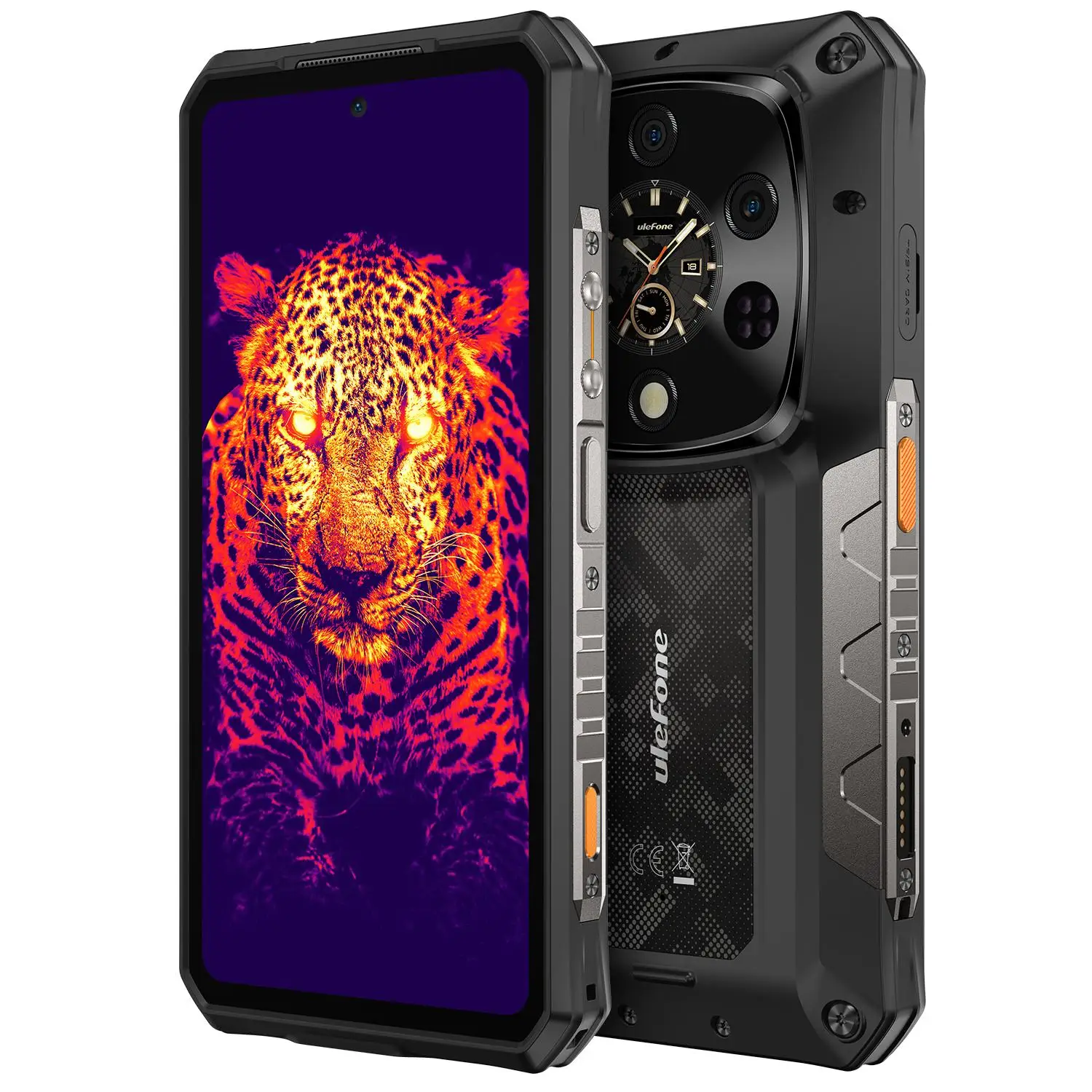 Ulefone Armor 28 Ultra 5G AI Rugged Phone 6.67" 16GB+1TB Thermal Imaging Night Vision 10600mAh Dimensity 9300 NFC Smartphone