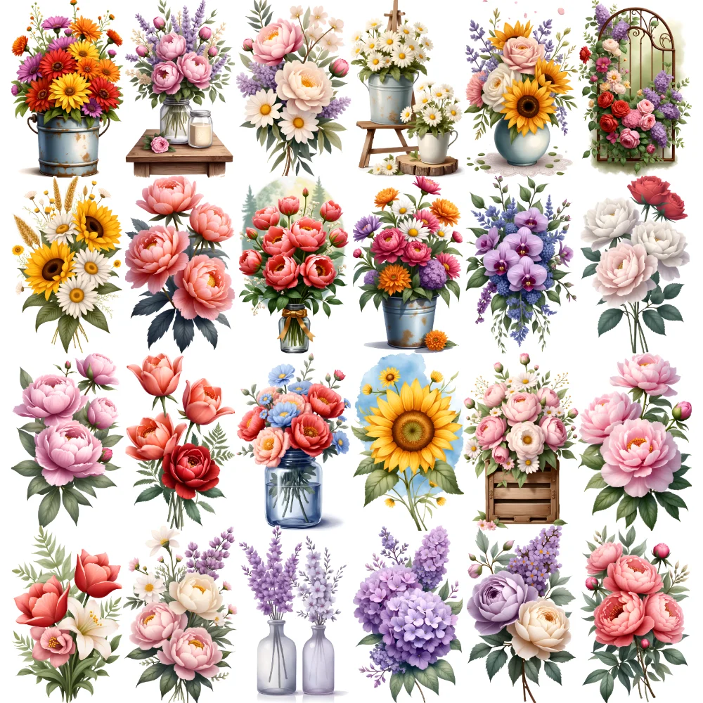 

9 шт., временные татуировки, цветочные композиции, иллюстрации, цветочные букеты, водонепроницаемые долговечные наклейки для тела для взрослых и мужчин