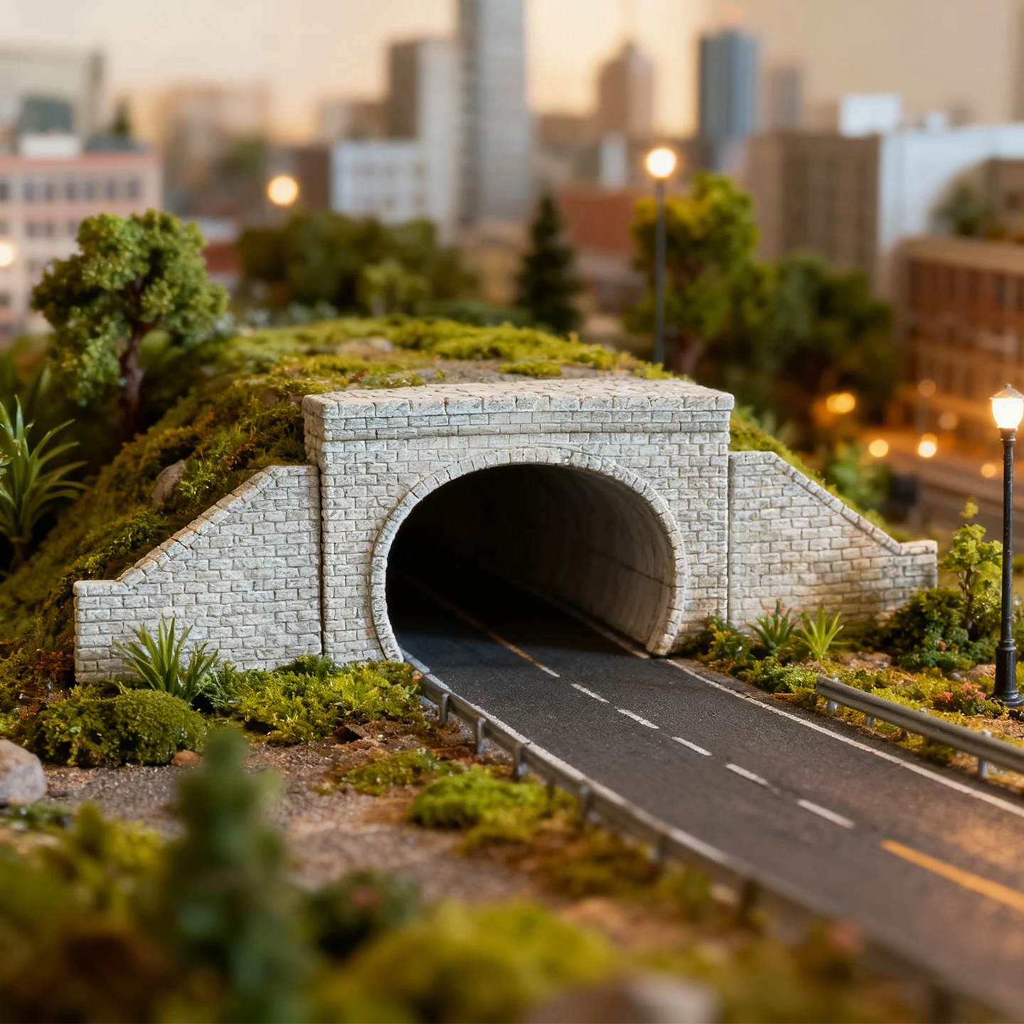 Outland Models Train Railway Layout Tunnel Portal (Train Track) N Scale