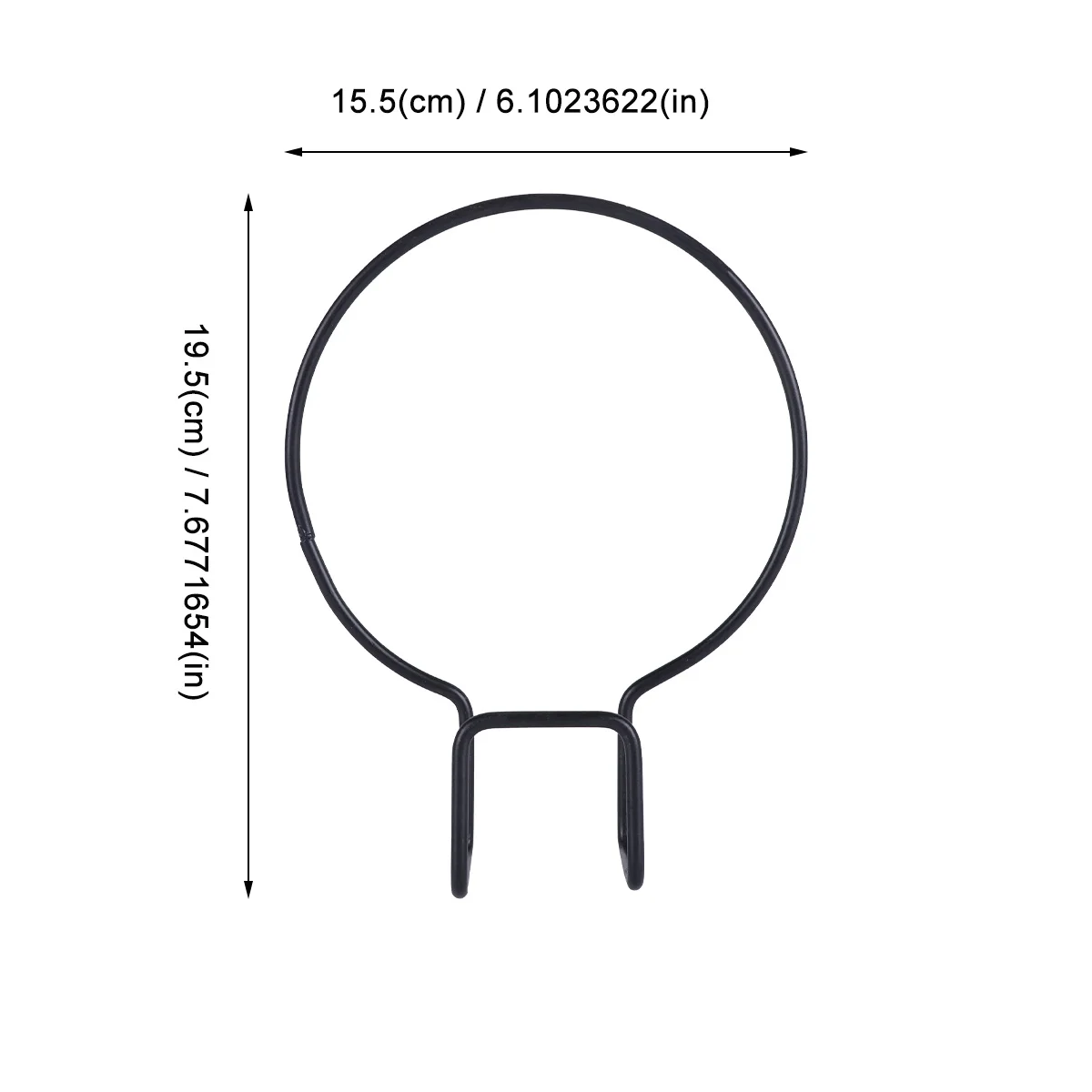 2 قطعة شرفة دائم اناء للزهور قوس سهلة التركيب نبات الحديد شماعات جدران داخلي في الهواء الطلق أصحاب وعاء النبات شماعات جدران #4