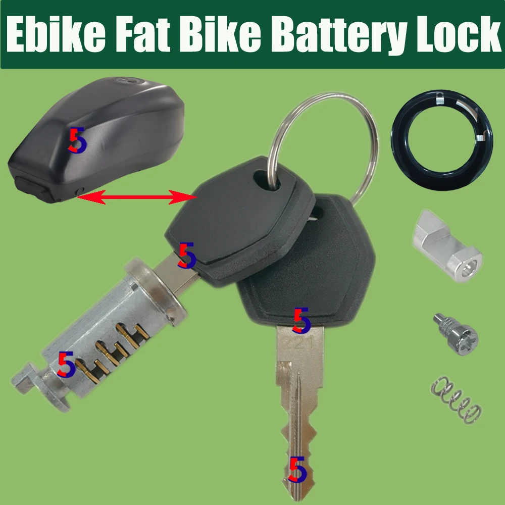 Ebike Super 73 Fat Bike Battery Lock for Shanshan Canon Battery Lock with  Keys for Fule Tank Electric Bicycle Battery - AliExpress 18
