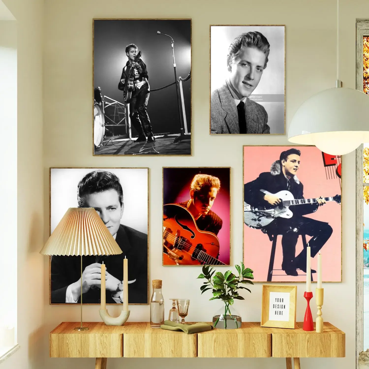 Eddie Cochran Poster Prints Wall Art Canvas Painting Poster For Modern Family Living Room Home Decor