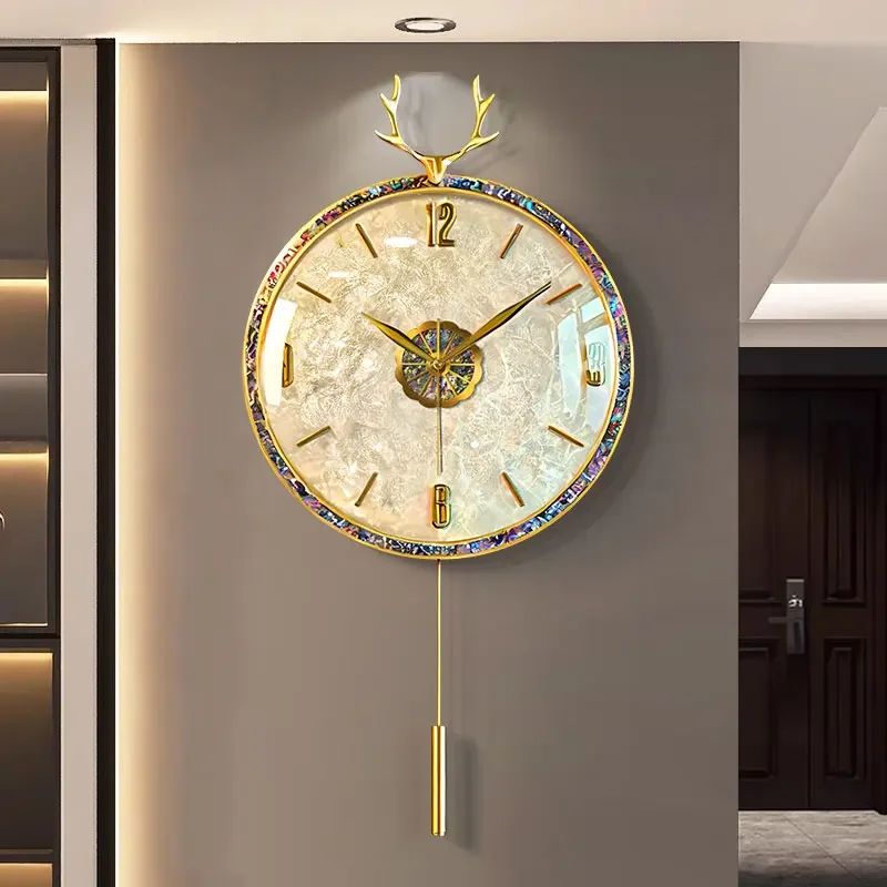 Art Mural Wall Clocks Luxury Restaurant Large Nordic Minimalist Design Wall Watch Silent Creative Horloge Murale Home Decoration