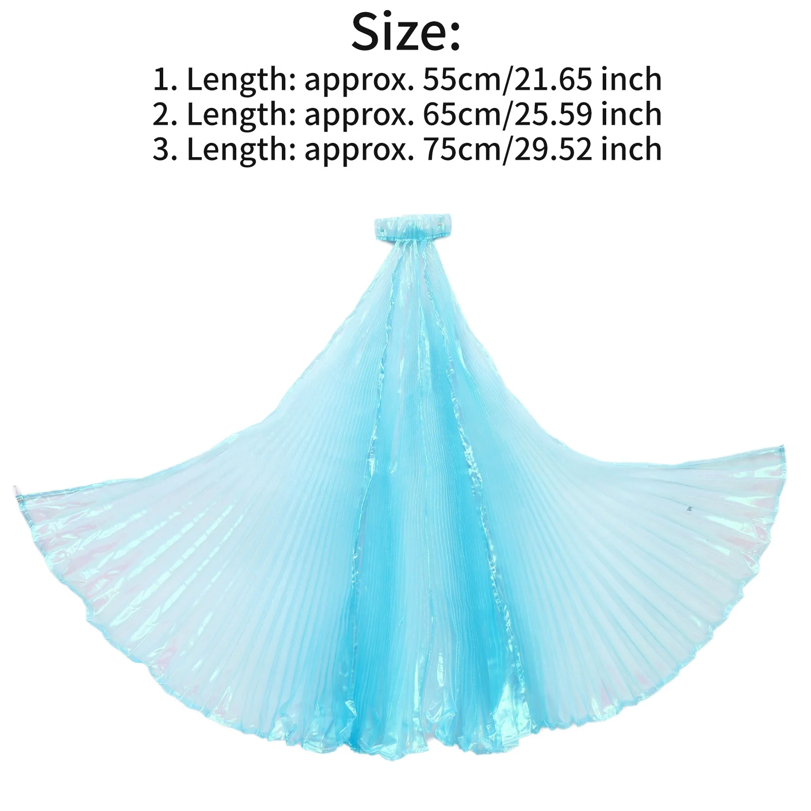 

Kids Belly Dance Pleated Cape Symphony Yarn Cloak Hand Hook Dance Performance Props Color Hanging Neck Wings Costume Accessory