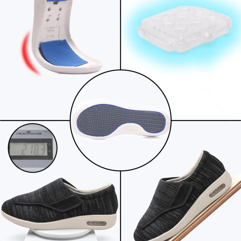 Zomer Lente Comfortabele Ademende Zachte Medische Orthopedie Diabetische Schoenen Diabetes Walking Sneaker Wind Aanpassing