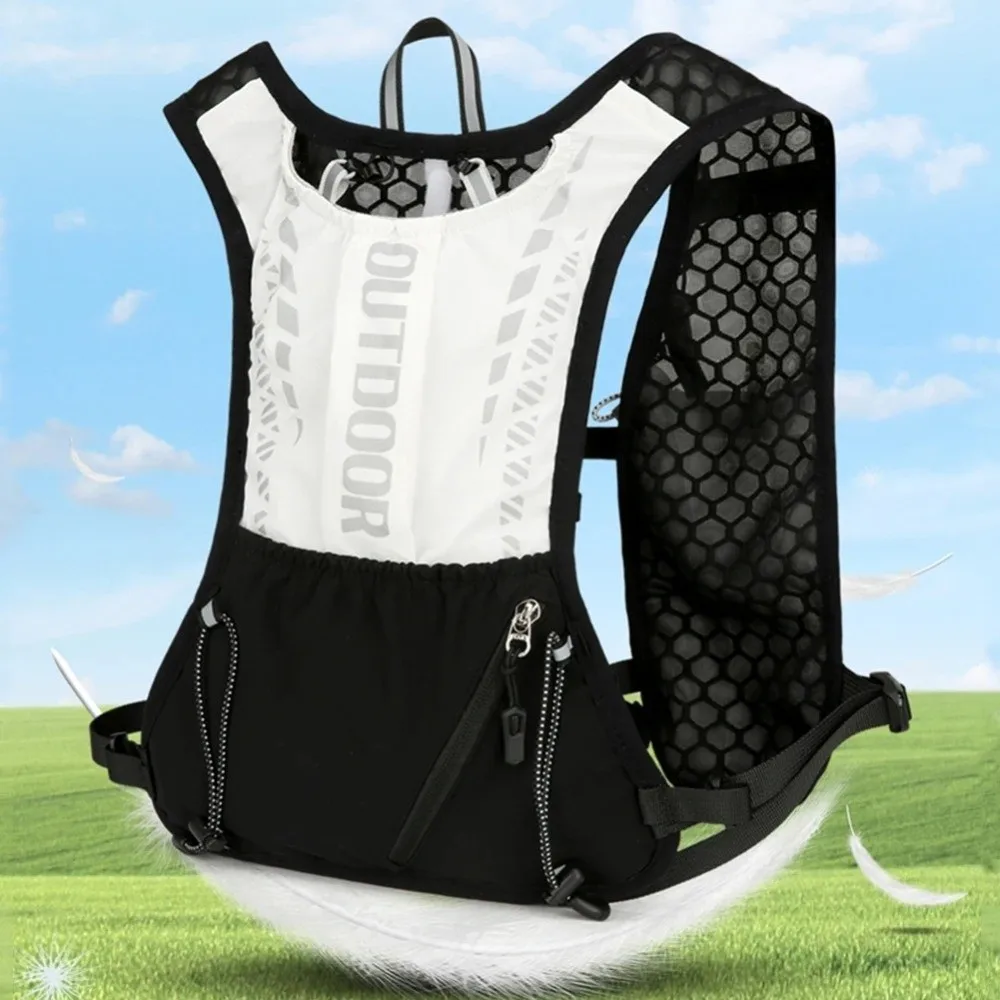 Lightweight Hydration Running Vest Breathable Waterproof Running Hydrating Backpack Multifunctional Reflective Design