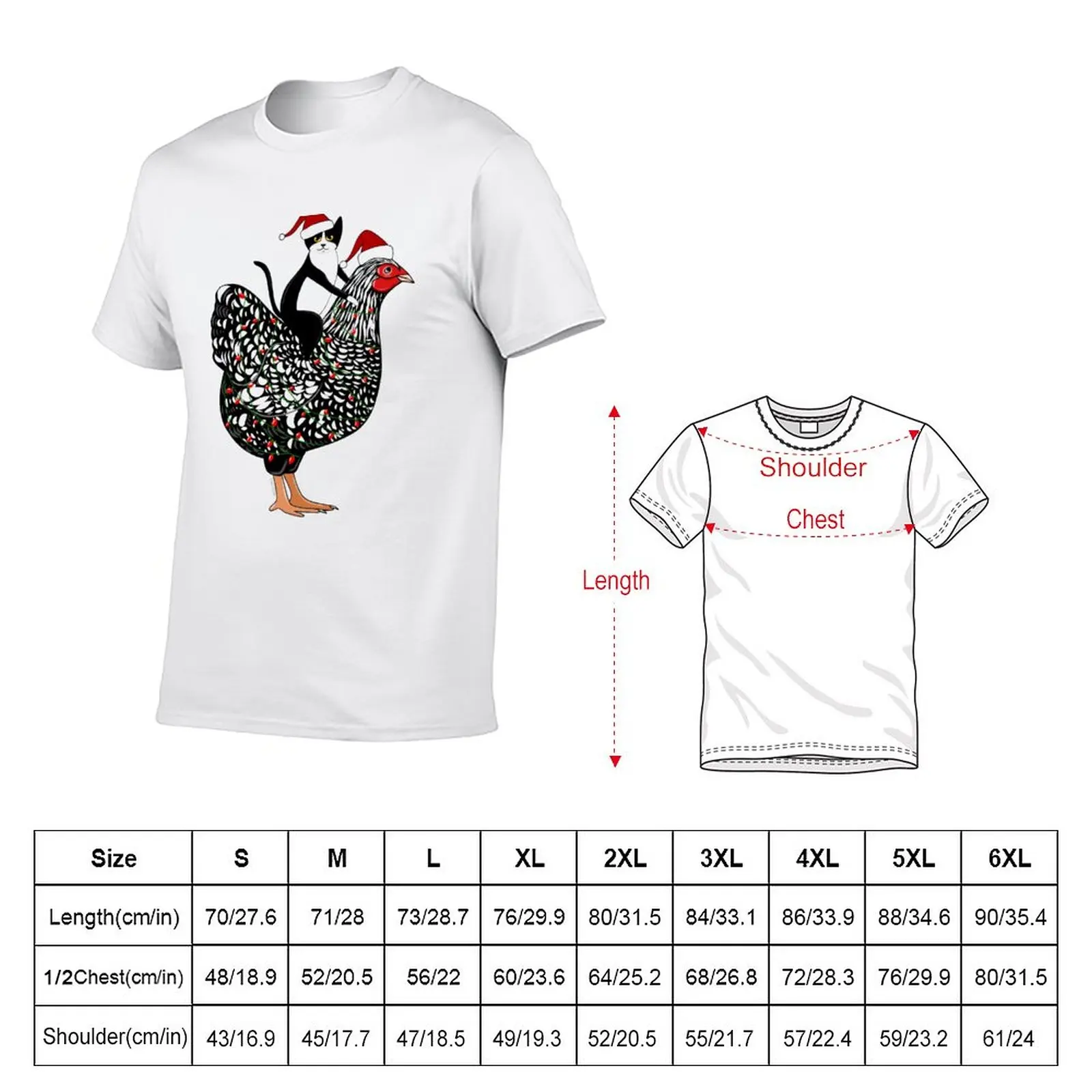 New Meowy Chickenmas T-Shirt tops cute clothes mens graphic t-shirts funny