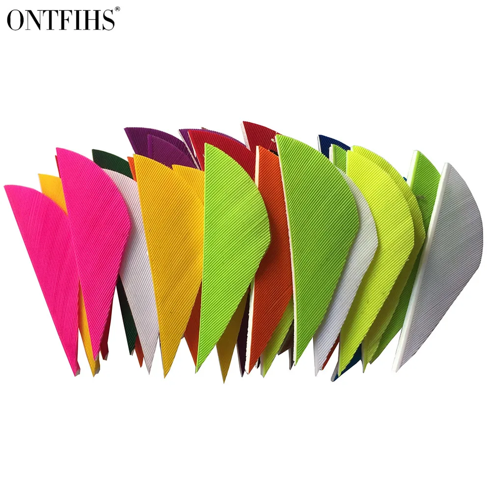 100 PCS untfihs nuovo 2 In tiro con l'arco Blazer Fletching Feather per la caccia frecce fai da te accessori di tiro