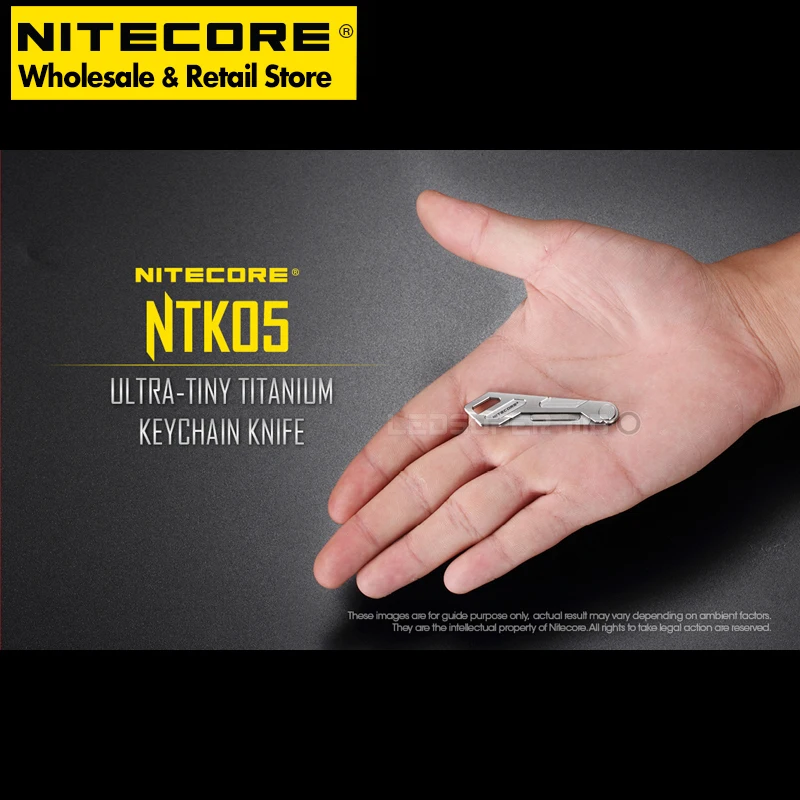 Nitecore NTK05 Ultra-Tiny Titanium Keychain Artistic Tool for EDC