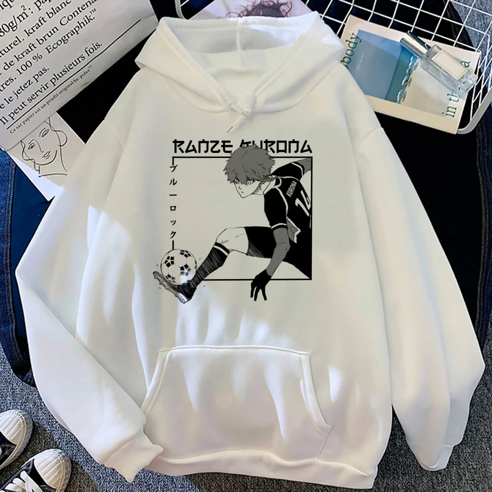Blue Lock hoodies women sweat y2k Winter clothing sweatshirts female Fleece clothing