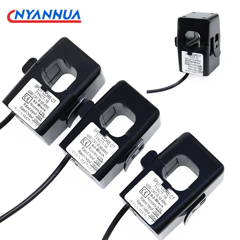 4PCS KCT16  Split Core Current Transformer Open Miniature Small 50/5 100/5 150/5 200/5 Class 0.5