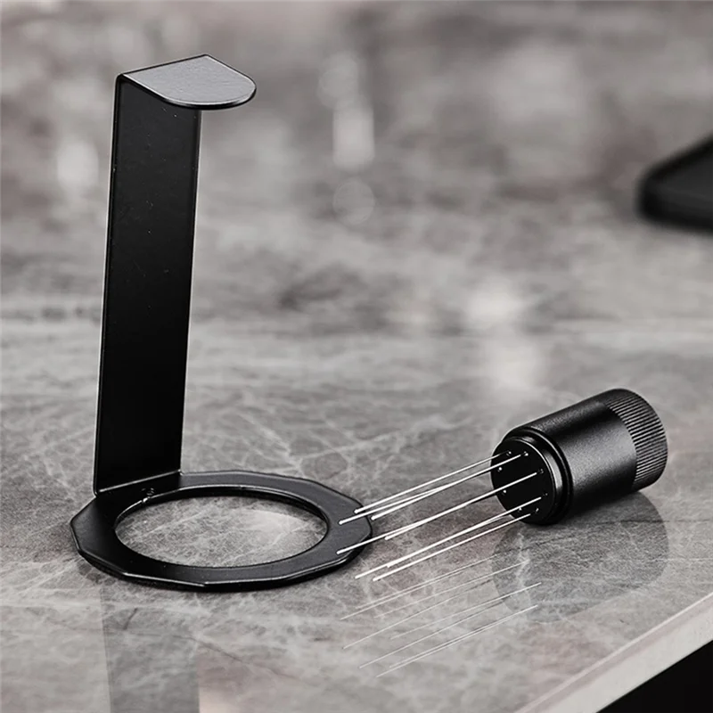 UNCL untuk Pegangan Anti Selip Distributor Tamper Tangan Bubuk Kopi Jarum Pengaduk Kopi dengan Alat WDT Paduan Aluminium Dasar