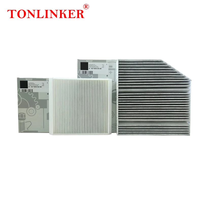 TONLINKER Cabin Filter For Mercedes Benz GLE W167 X167 2018-2021 2022 2023 GLE 350 300d 400d 450 53 63 4MATIC Car Accessories