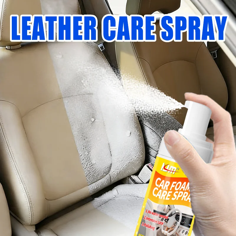 KJM Multi Purpose Car Interior Foam Cleaner Spray for Floor Mats Fabric Seats Carpets and Upholstery Stain Removal view 4