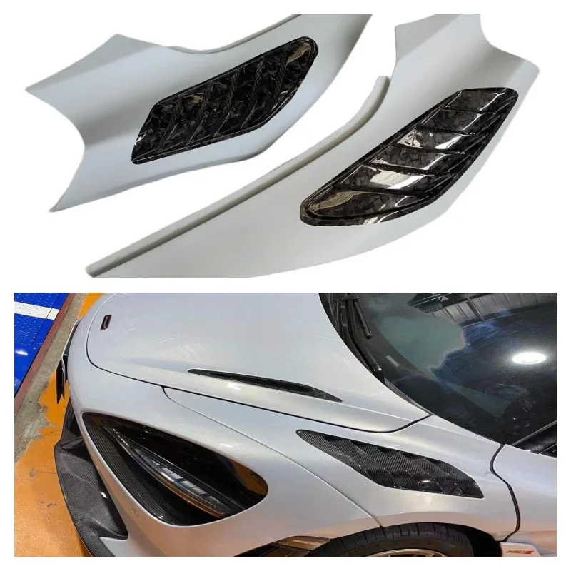 

Upgrade for McLaren 720S with Semi Carbon Forged V-Style Fender Carbon Fiber Vent Car Body Kit