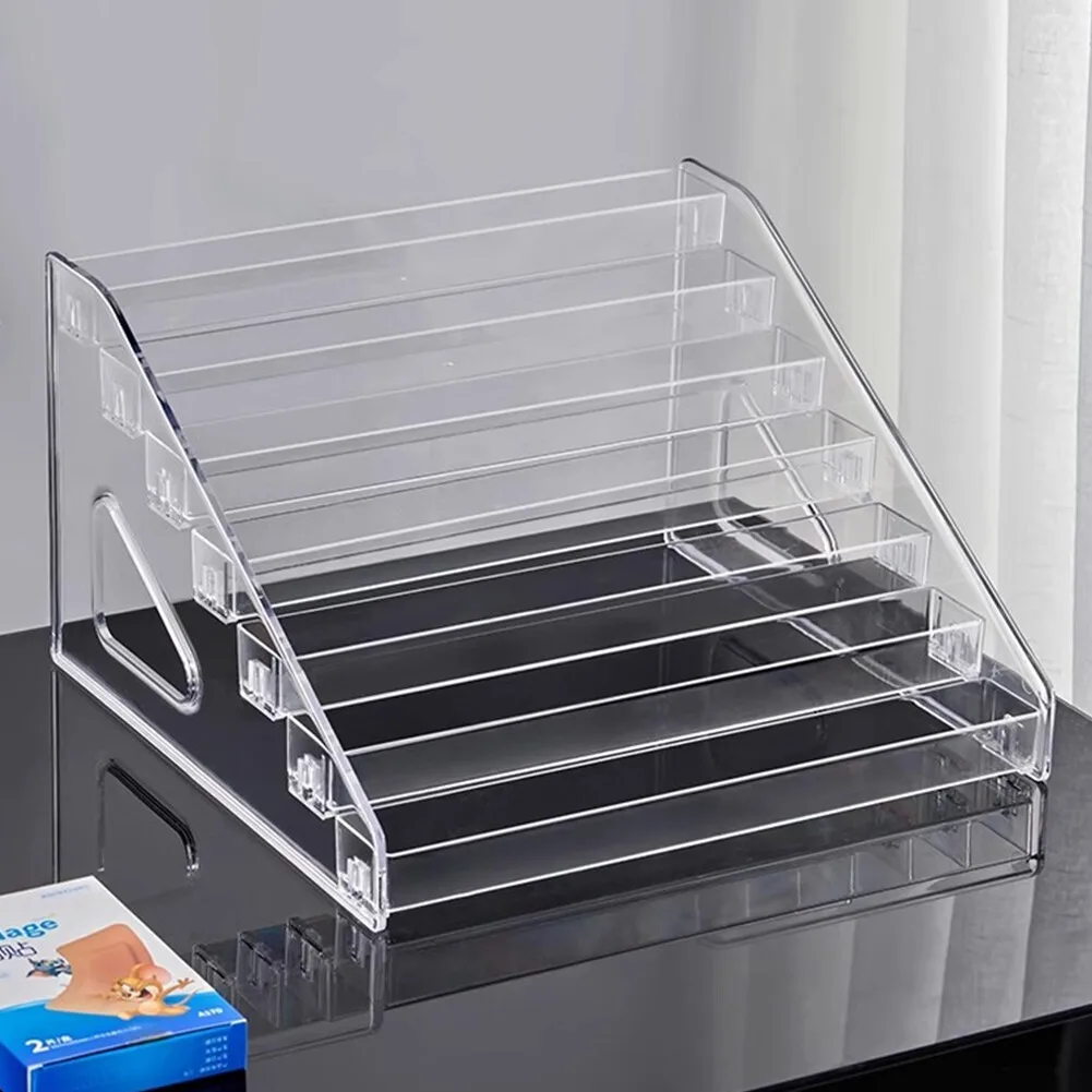 3–7 Etagen, transparenter Acryl-Sammelkartenständer für Sammelkarten