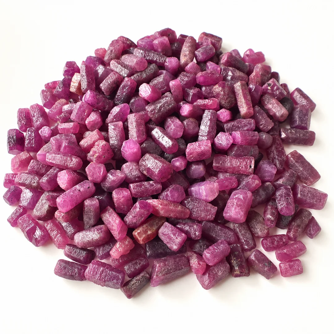 Natural Red Corundum Chips Rough Stone Ruby Raw Nuggets Mineral Specimen For Jewelry Inlay Resin Craft Aquarium Decor