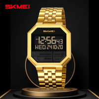 Skmei  New Multi-Functional Small Square Electronic Watch Men's Business Watch Luminous Waterproof Electronic Watch