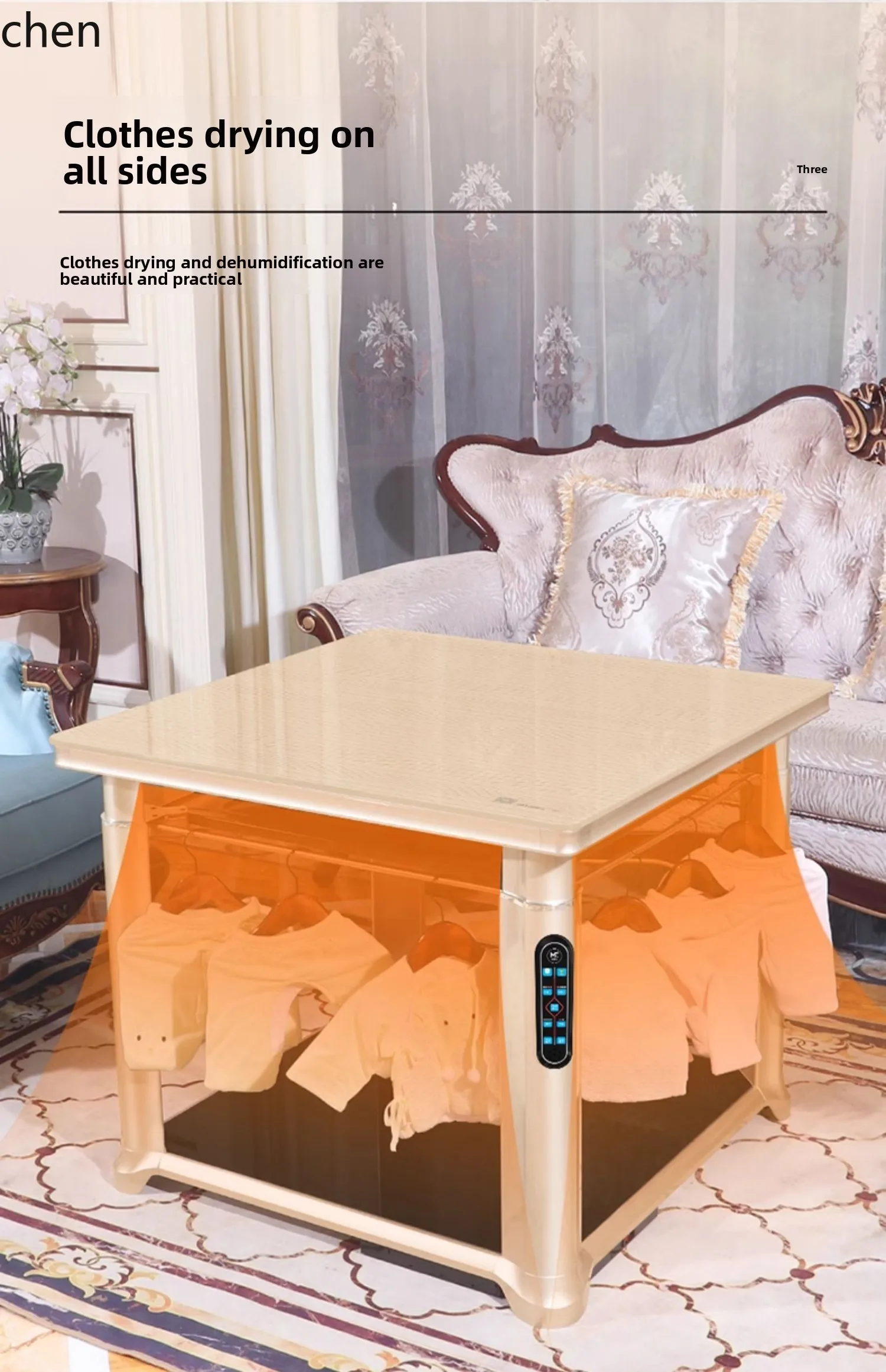 ZML electric baking table heating table multi-functional square electric heater baking stove household square table