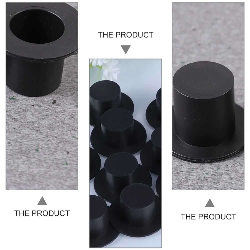 Snowman Hats 60 Pcs 4 Inch Christmas Decorations DIY Craft Accessories Plastic Decorative Tree Topper Ornaments