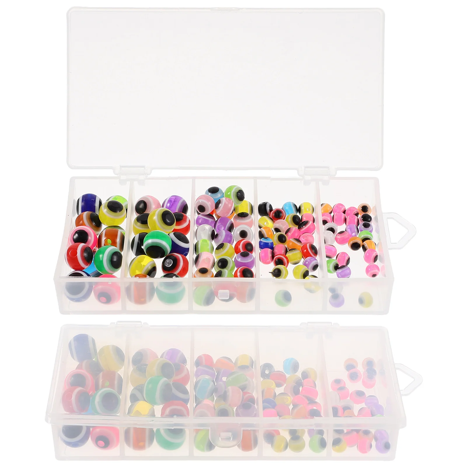 

100 Pcs Evil Eye Bead Craft Beads Fancy Jewelry Making Bracelet Multi-use Spacer for