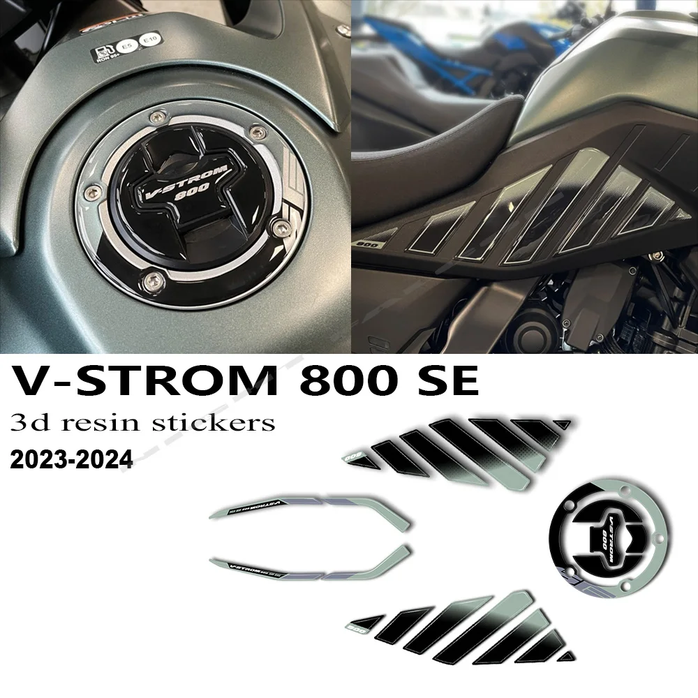 NEW V Strom 800SE Motorcycle Accessories Tank Pad 3D Epoxy Resin Sticker Protection Complete Kit For V-Strom 800 SE 2023-2024