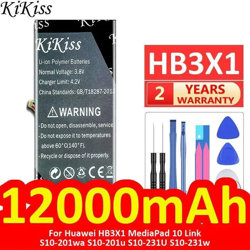 

Lightweight Premium Replacement For Huawei HB3X1 Mediapad 10 Link S10-201Wa S10-201U S10-231U S10-231W Tablet Battery 12000Mah